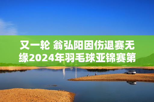 又一轮 翁弘阳因伤退赛无缘2024年羽毛球亚锦赛第二轮